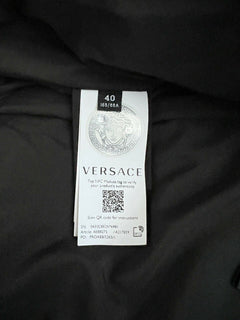 NWT 1195 $ Versace Damen-Daunenparkajacke in Schwarz 4 US (40 Euro) A88779S Italien 