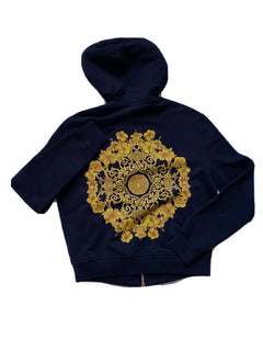 Neu mit Etikett: 1200 $ Versace Schwarzer Kapuzenpullover für Damen 4 US (40 Euro) Hergestellt in Italien 86812