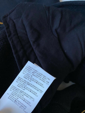 NWT $1200 Versace Womens Black Hoodie Sweater 8 US (44 Euro) Made in Italy 86812