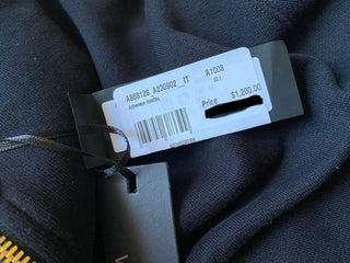 Neu mit Etikett: 1200 $ Versace Schwarzer Kapuzenpullover für Damen 8 US (44 Euro) Hergestellt in Italien 86812