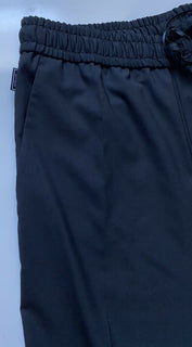 Neu mit Etikett: 595 $ Versace Herrenhose aus schwarzer Wolle, Größe 36 US (52 Euro), hergestellt in Italien A83072 