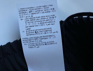 Neu mit Etikett: 595 $ Versace Herrenhose aus schwarzer Wolle, Größe 36 US (52 Euro), hergestellt in Italien A83072 