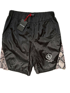 Neu mit Etikett: 440 $ Roberto Cavalli Herren-Badeshorts in Schwarz, Größe 2XL