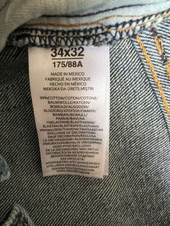 Neu mit Etikett: 168 $ Polo Ralph Lauren The Sullivan Slim Stretch Splatter Blue Jeans 34/32 