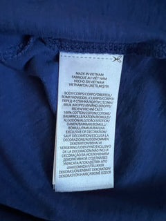 Neu mit Etikett: 98 $ POLO Ralph Lauren Damen-Kurzarm-T-Shirt Royal Navy Large 