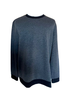 Neu mit Etikett: 158 $ BOSS Hugo Boss Herren-Pullover mit Rundhalsausschnitt, Grau, 2XL