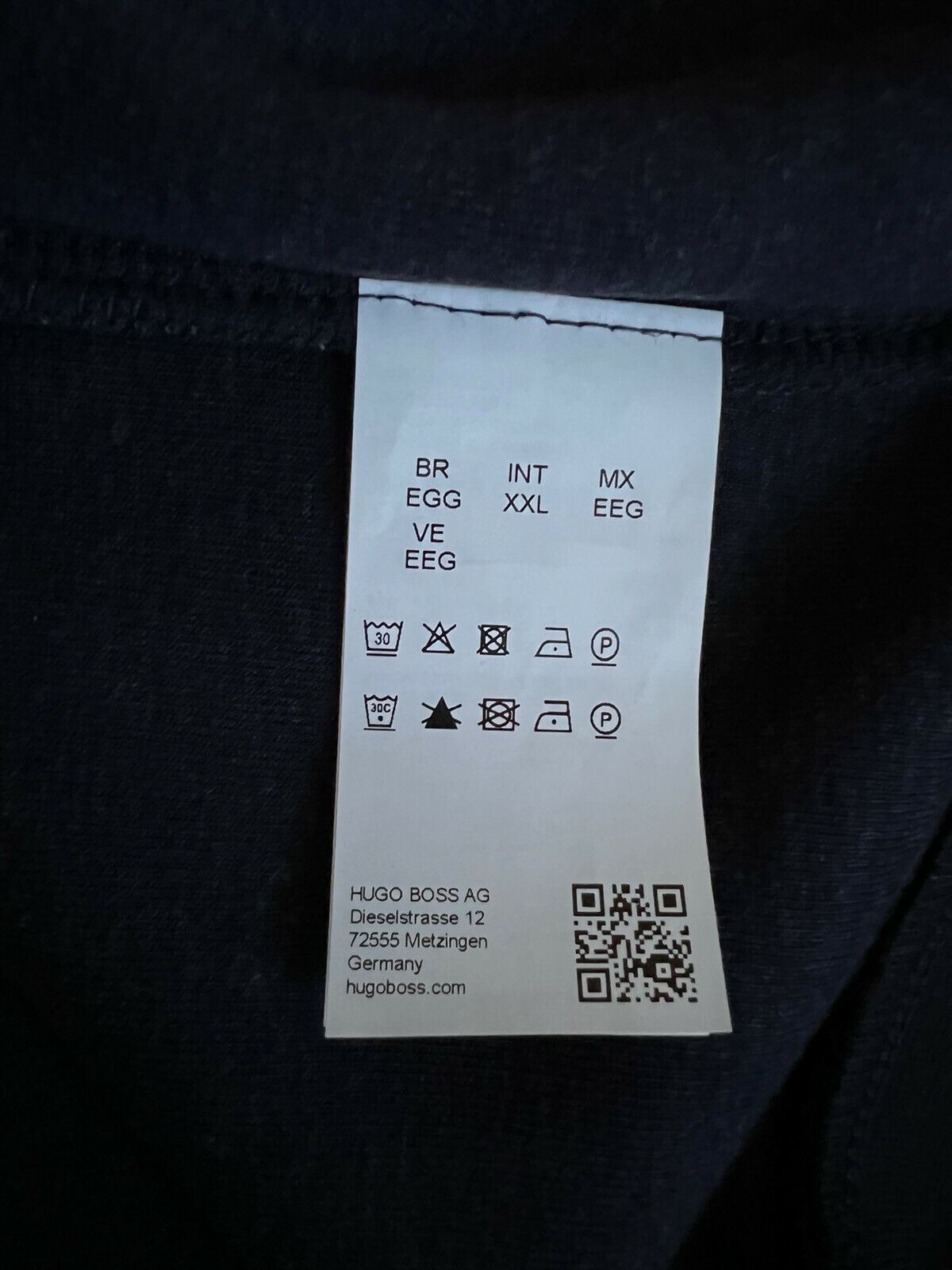 СЗТ $158 BOSS Hugo Boss Мужской серый свитер с круглым вырезом 2XL
