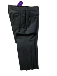 Neu mit Etikett: 595 $ Ralph Lauren Purple Label Herren-Anzughose aus Seide/Leinen in Schwarz 38 US IT