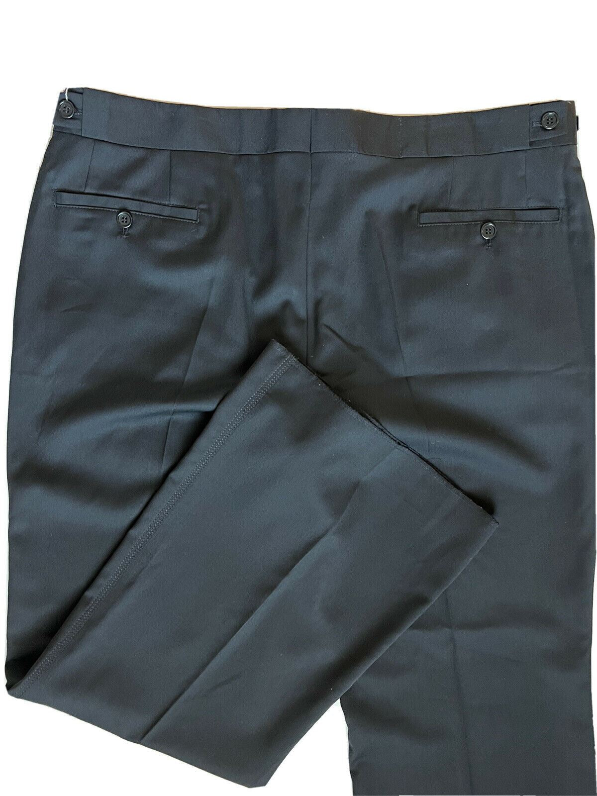 NWT $595 Ralph Lauren Purple Label Men's Silk/Linen Black Dress Pants 38 US IT