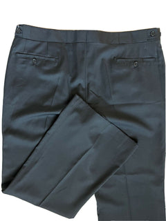 Neu mit Etikett: 595 $ Ralph Lauren Purple Label Herren-Anzughose aus Seide/Leinen in Schwarz 38 US IT