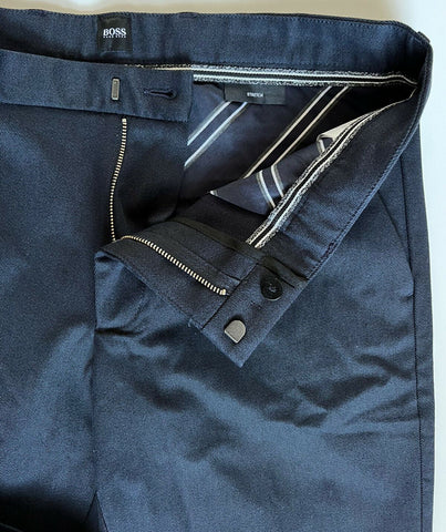 NWT $228 Boss Hugo Boss Kaito1 Stretch Men's Blue Dress Pants 34 US (50 Euro)