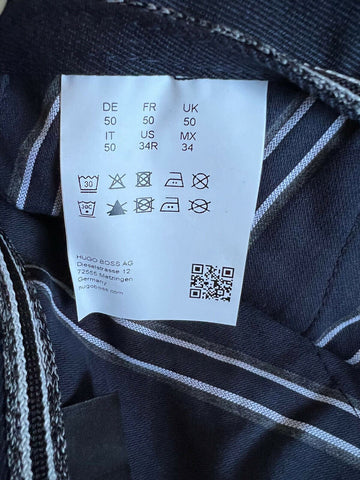 NWT $228 Boss Hugo Boss Kaito1 Stretch Men's Blue Dress Pants 34 US (50 Euro)