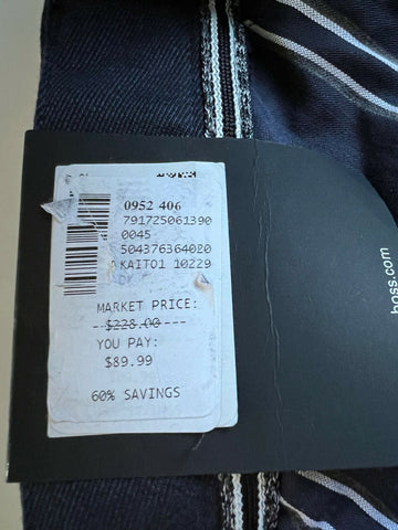 NWT $228 Boss Hugo Boss Kaito1 Stretch Men's Blue Dress Pants 34 US (50 Euro)