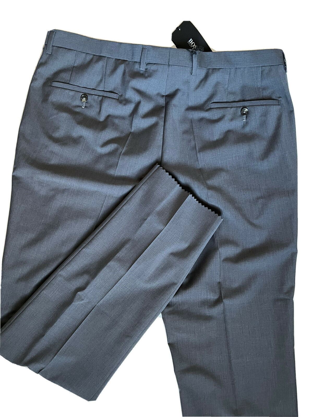 NWT $225 Boss Hugo Boss Men's Wool/Cashmere Dark Gray Dress Pants Size 40R US