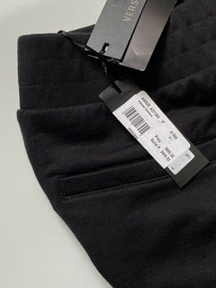 NWT $895 Versace Men's Medusa Logo Tailored Fit Black Activewear Pants L A86025