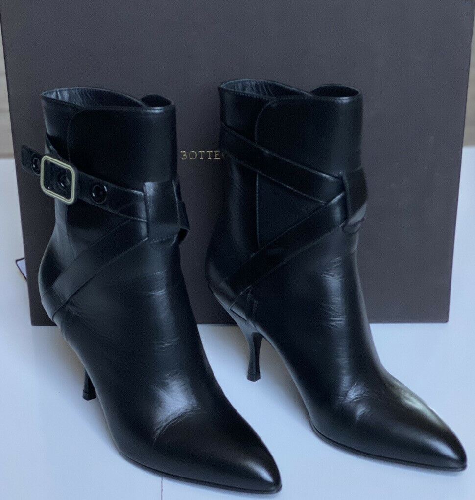 NIB $1120 Bottega Veneta Black Soft Leather Knee Height Boots 7 US (37 Euro) IT