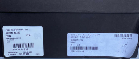 NIB $1120 Bottega Veneta Black Soft Leather Knee Height Boots 7 US (37 Euro) IT