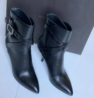 NIB $1120 Bottega Veneta Black Soft Leather Knee Height Boots 7 US (37 Euro) IT