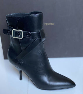 NIB $1120 Bottega Veneta Black Soft Leather Knee Height Boots 7 US (37 Euro) IT