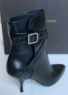 NIB $1120 Bottega Veneta Black Soft Leather Knee Height Boots 7 US (37 Euro) IT