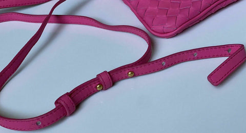 NWT 1250 $ Bottega Veneta Neon Intrecciato Nappaleder Umhängetasche IT 570183 