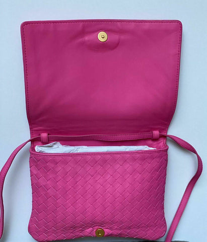 NWT 1250 $ Bottega Veneta Neon Intrecciato Nappaleder Umhängetasche IT 570183 