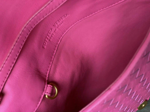 NWT 1250 $ Bottega Veneta Neon Intrecciato Nappaleder Umhängetasche IT 570183 