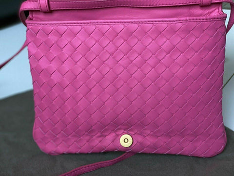 NWT 1250 $ Bottega Veneta Neon Intrecciato Nappaleder Umhängetasche IT 570183 