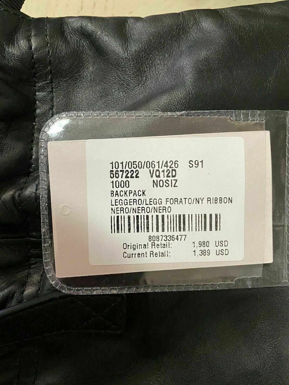 NWT $1980 Bottega Veneta Leather Backpack Black Made in Italy 567222