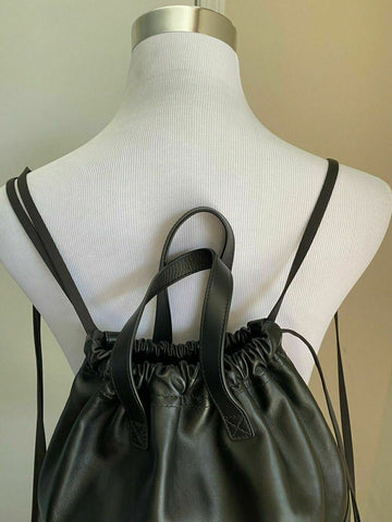 Neu mit Etikett: 1980 $ Bottega Veneta Lederrucksack Schwarz Hergestellt in Italien 567222 