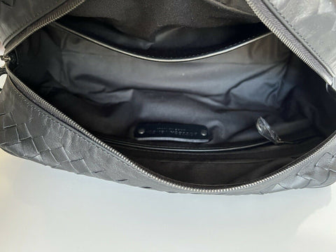 NWT 830 $ Bottega Veneta Black Intrecciato Kulturbeutel 244706 Italien 