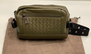 NWT Bottega Veneta Intrecciato Dunkelgrüne Gürteltasche Taillentasche Body Bag 624021 