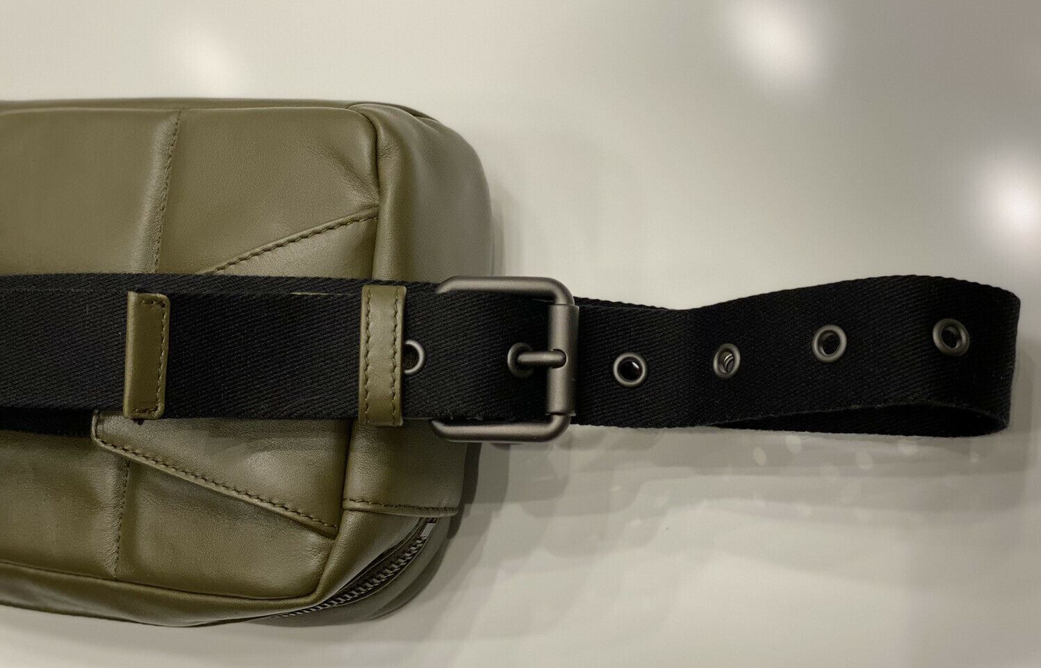 NWT Bottega Veneta Intrecciato Dark Green Belt Bag Waist Bag Body Bag 624021