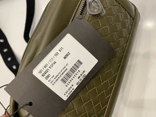 NWT Bottega Veneta Intrecciato Dunkelgrüne Gürteltasche Taillentasche Body Bag 624021 