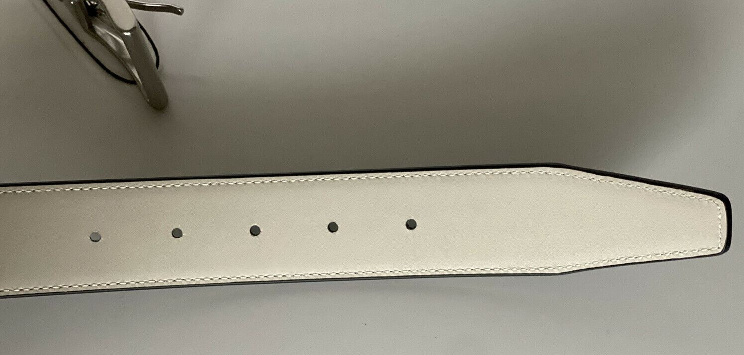 NWT $620 Bottega Veneta Black/White Reversible Leather Belt 95/38 575234 Italy