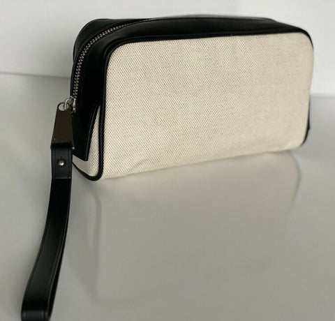NWT Bottega Veneta Canvas/Leather Small Toiletry Case Pouch 575557 Made in Italy