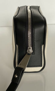 Neu mit Etikett: Bottega Veneta Canvas/Leder Kleine Kulturtasche 575557 Hergestellt in Italien