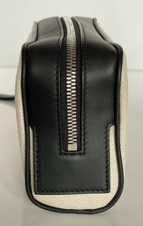 Neu mit Etikett: Bottega Veneta Canvas/Leder Kleine Kulturtasche 575557 Hergestellt in Italien
