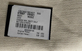 Neu mit Etikett: Bottega Veneta Canvas/Leder Kleine Kulturtasche 575557 Hergestellt in Italien