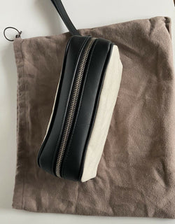 Neu mit Etikett: Bottega Veneta Canvas/Leder Kleine Kulturtasche 575557 Hergestellt in Italien