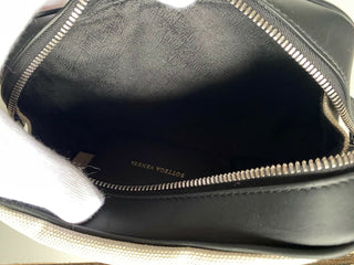 Neu mit Etikett: Bottega Veneta Canvas/Leder Kleine Kulturtasche 575557 Hergestellt in Italien