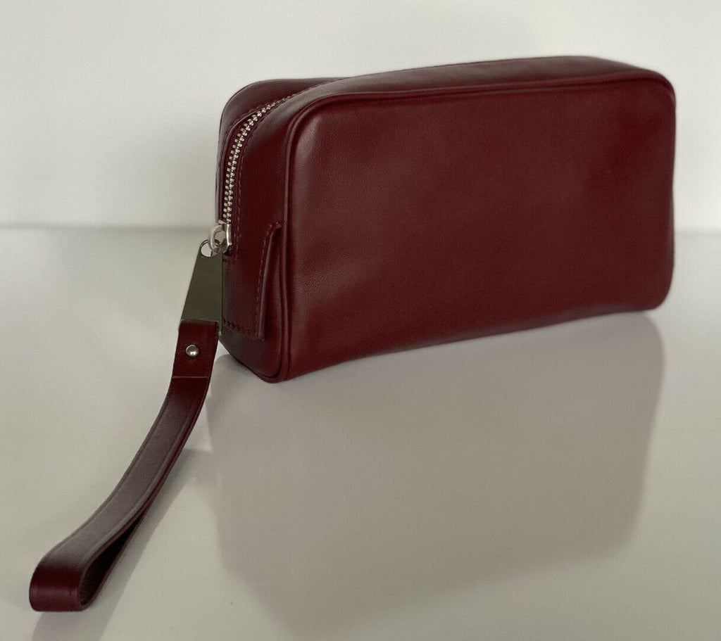 Neu mit Etikett: 1020 $ Bottega Veneta Leder Bordeaux Kleiner Kulturbeutel 575557 Italien 