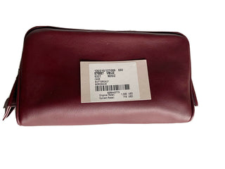 Neu mit Etikett: 1020 $ Bottega Veneta Leder Bordeaux Kleiner Kulturbeutel 575557 Italien 