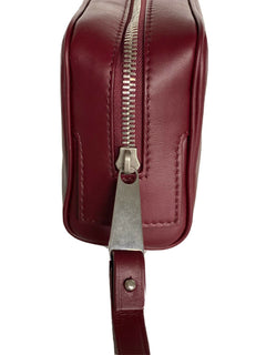 Neu mit Etikett: 1020 $ Bottega Veneta Leder Bordeaux Kleiner Kulturbeutel 575557 Italien 