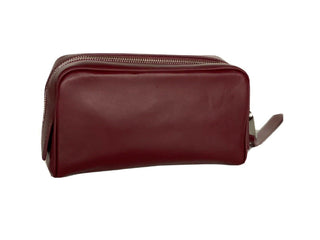 Neu mit Etikett: 1020 $ Bottega Veneta Leder Bordeaux Kleiner Kulturbeutel 575557 Italien 