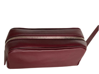 Neu mit Etikett: 1020 $ Bottega Veneta Leder Bordeaux Kleiner Kulturbeutel 575557 Italien 