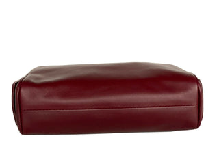Neu mit Etikett: 1020 $ Bottega Veneta Leder Bordeaux Kleiner Kulturbeutel 575557 Italien 