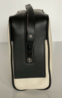 NWT $1020 Сумка для туалетных принадлежностей среднего размера Bottega Veneta из холста/кожи 575557 Италия
