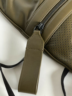 NWT $1980 Bottega Veneta Leather Backpack Green Made in Italy 567222
