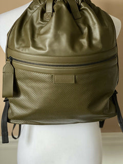 NWT $1980 Bottega Veneta Leather Backpack Green Made in Italy 567222